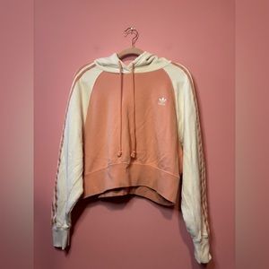 Pink and Cream Adidas Hoodie